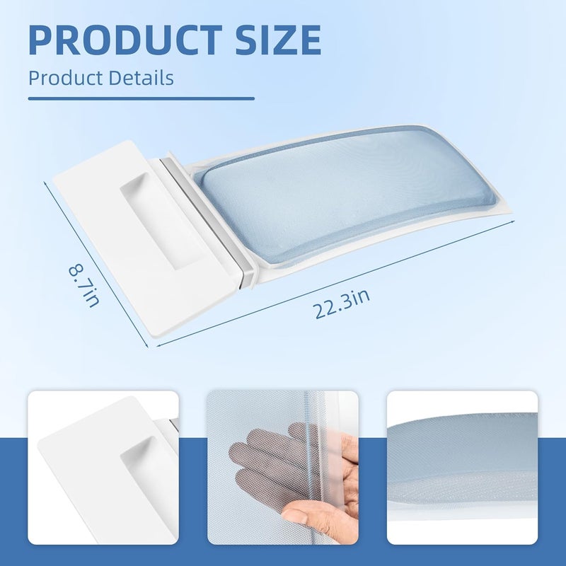 Pulluty W10717210 W11778253 W11607443 dryer lint filter screen replacement for Whirlpool 7EWED1510YM0 7EWED1705YM0 7EWED1730YW0 7EWGD1510YM0 7MDKG1501WQ0 7MLGC9545PW0 7MLGC9900PW0 7MLGD8900PW0 7MLGQ8000PW0 - Image 2